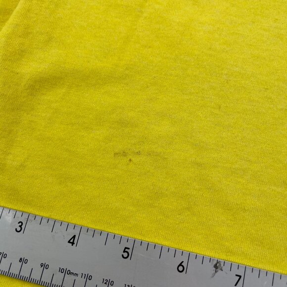 Vintage 80s Screen Stars Best T-Shirt Men Large L Yellow Steamboat Springs CO - Picture 11 of 16